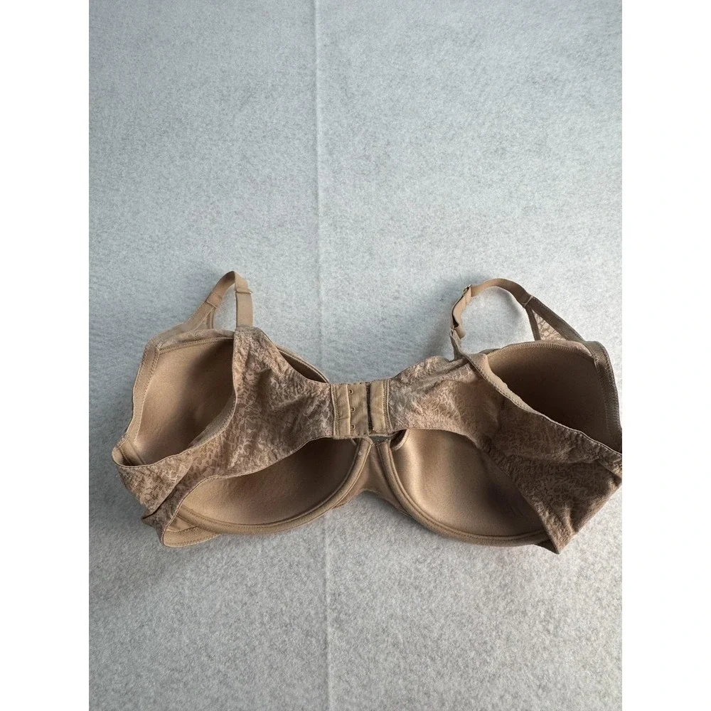 Natori Lace T-Shirt Bra Womens 40DD Beige Underwire Lightly Lined Molded Stretch